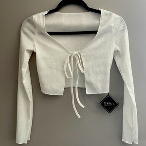 ZAFUL Tie-Front Top